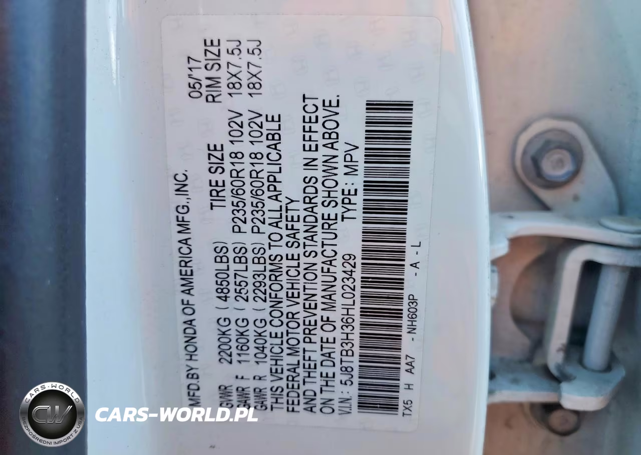 2017 Acura Rdx VIN:5J8TB3H36HL023429 - 13
