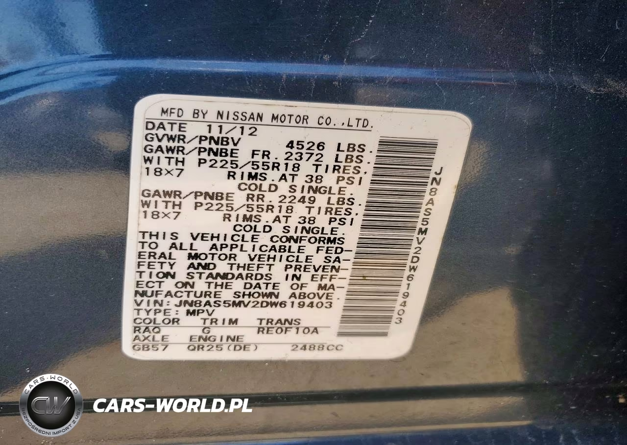 2013 Nissan Rogue S VIN:JN8AS5MV2DW619403 - 13