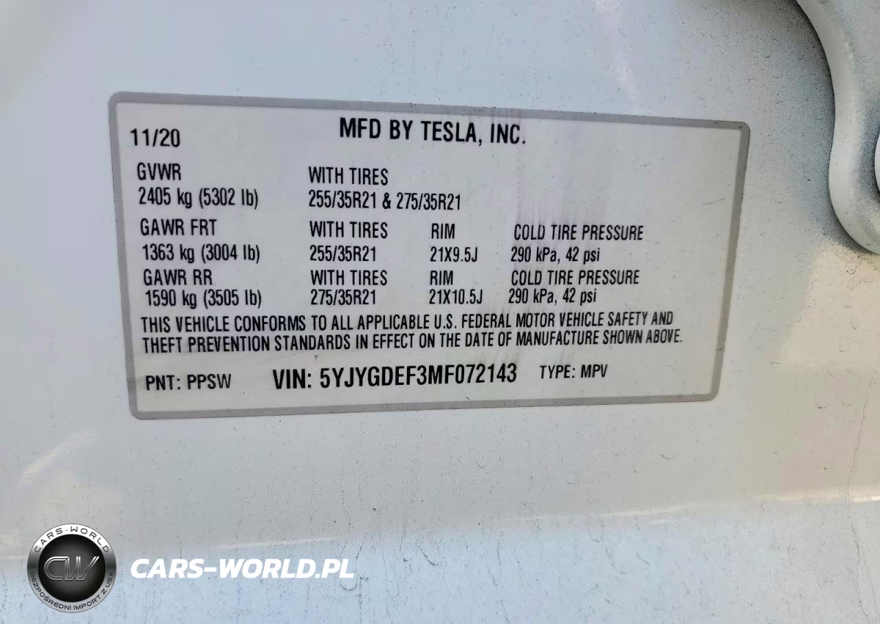 2021 Tesla Model Y VIN:5YJYGDEF3MF072143 - 12