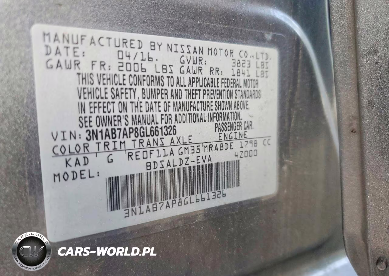 2016 Nissan Sentra Sv VIN:3N1AB7AP8GL661326 - 12