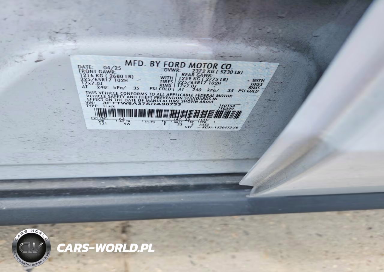 2025 Ford Maverick Xl VIN:3FTTW8A37SRA96733 - 12
