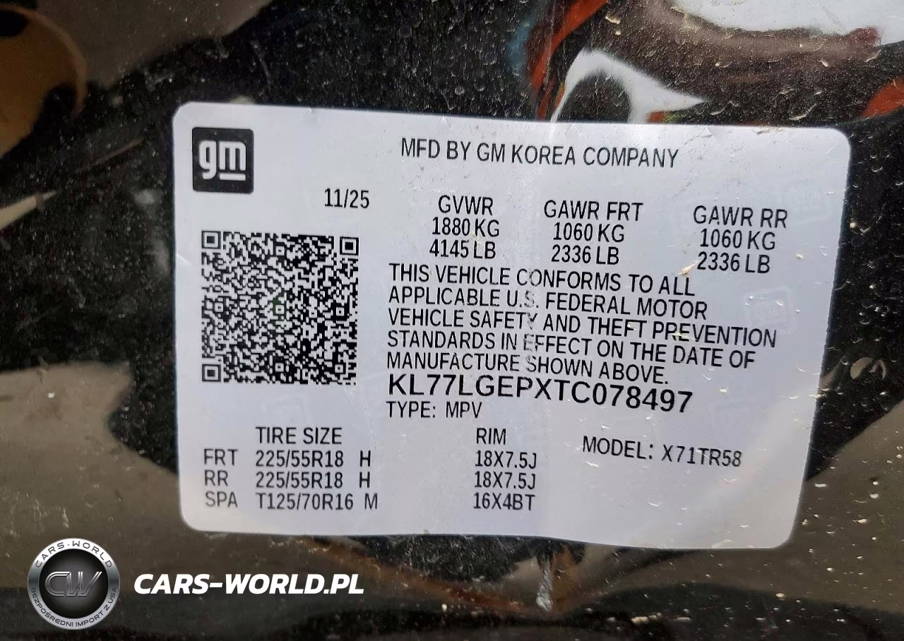 2026 Chevrolet Trax 1Rs VIN:KL77LGEPXTC078497 - 13