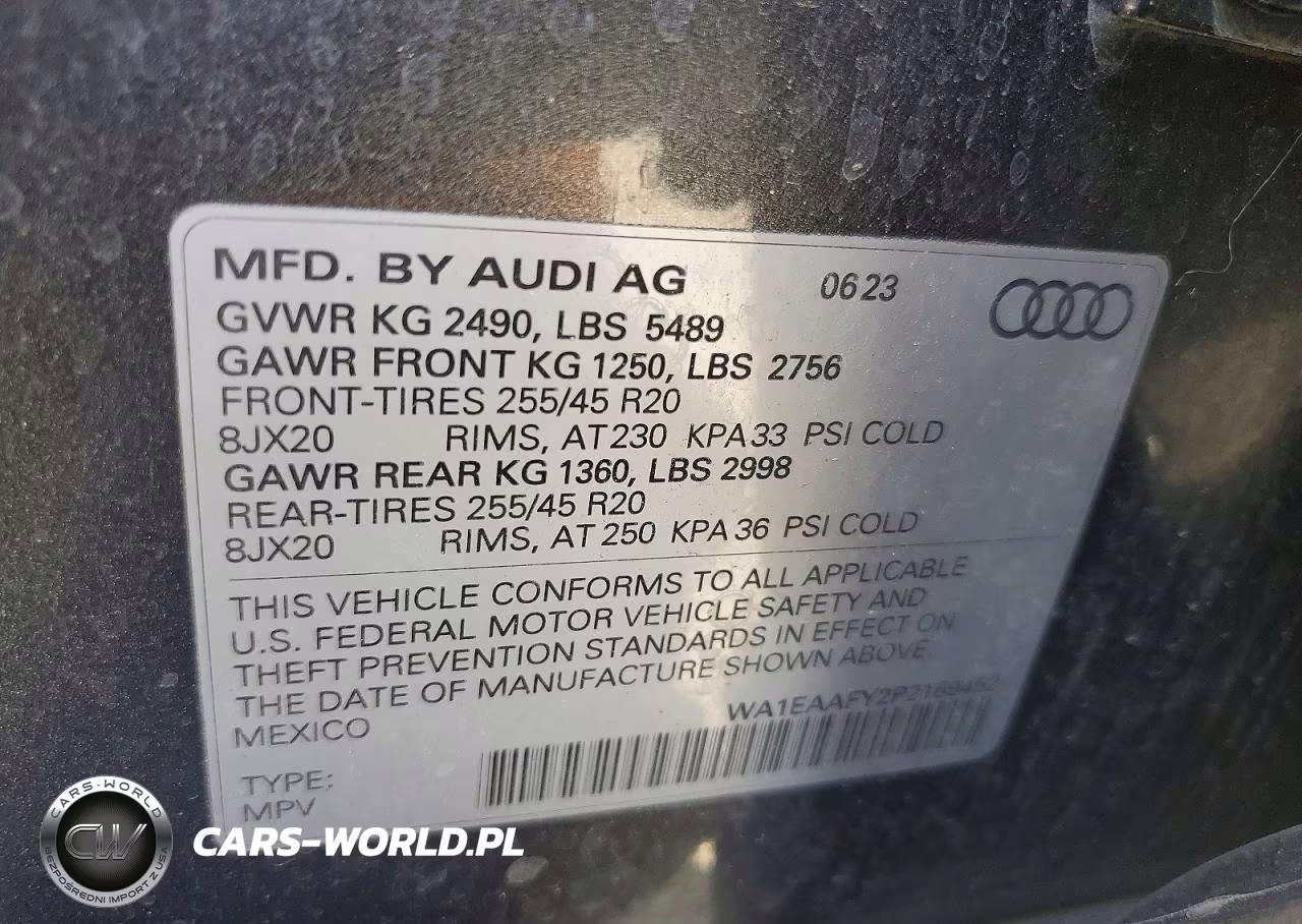 2023 Audi Q5 Premium Plus 45 VIN:WA1EAAFY2P2169452 - 13
