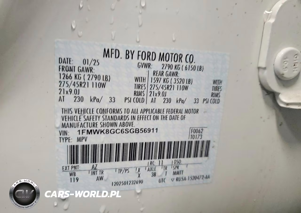2025 Ford Explorer St VIN:1FMWK8GC6SGB56911 - 14
