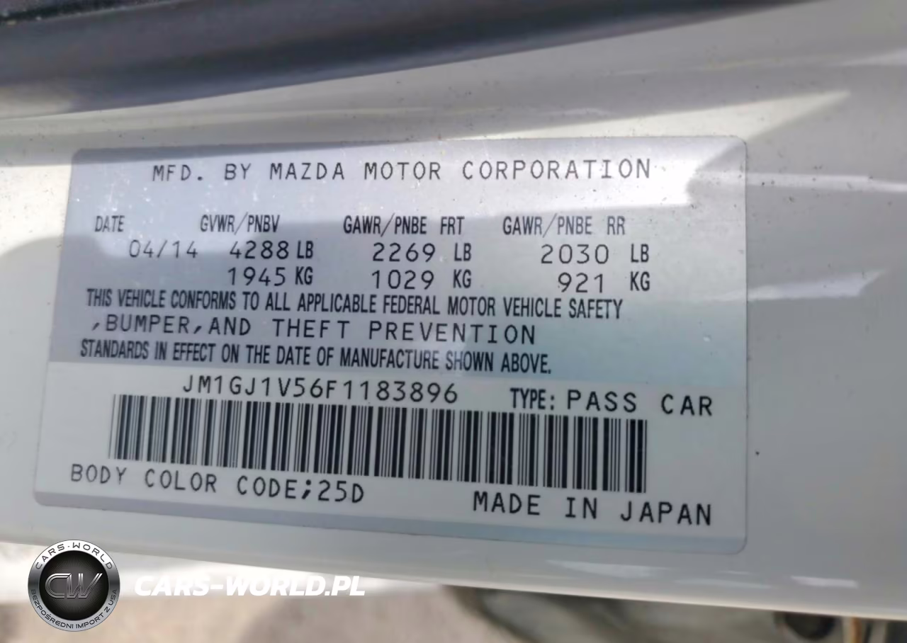2015 Mazda 6 Touring VIN:JM1GJ1V56F1183896 - 12