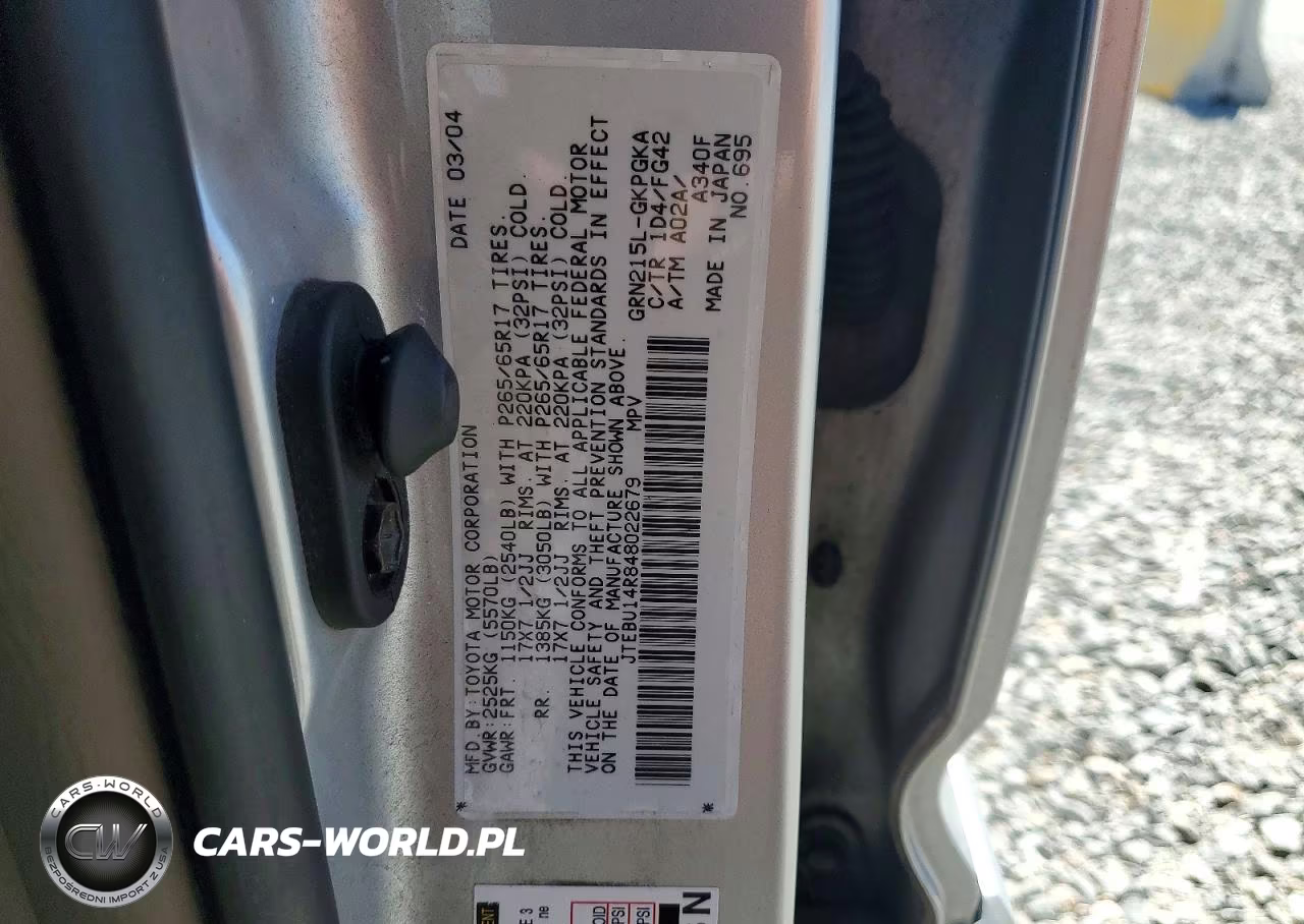 2004 Toyota 4Runner Sr5 VIN:JTEBU14R848022679 - 13
