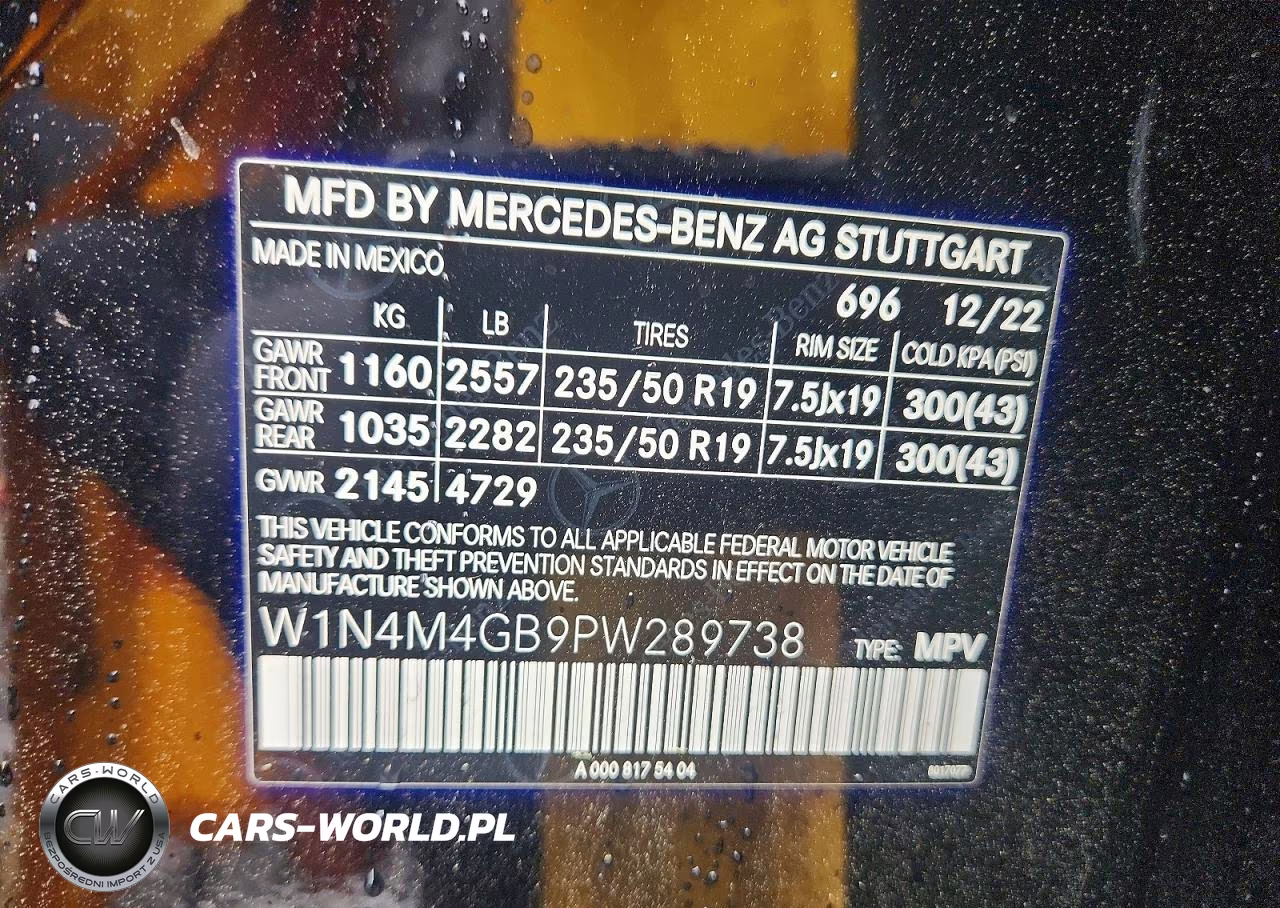 2023 Mercedes-Benz Glb 250 VIN:W1N4M4GB9PW289738 - 13