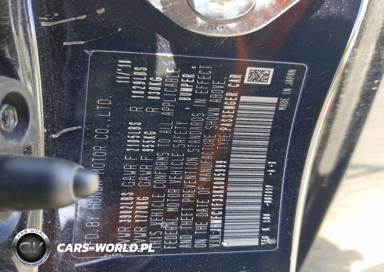 2019 Honda Civic Ex VIN:JHMFC1F33KX005999 - 13