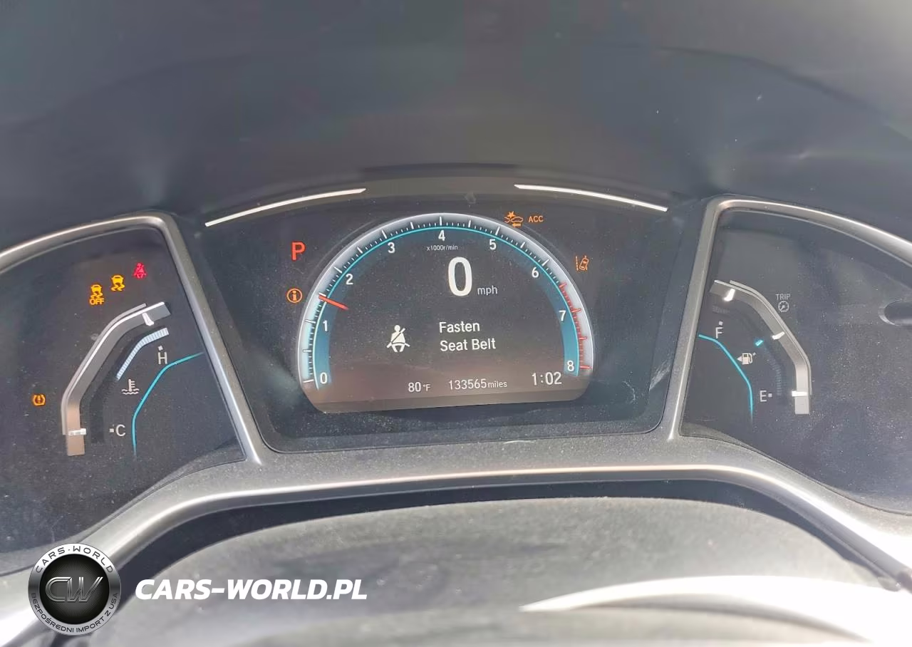 2019 Honda Civic Ex VIN:JHMFC1F33KX005999 - 9