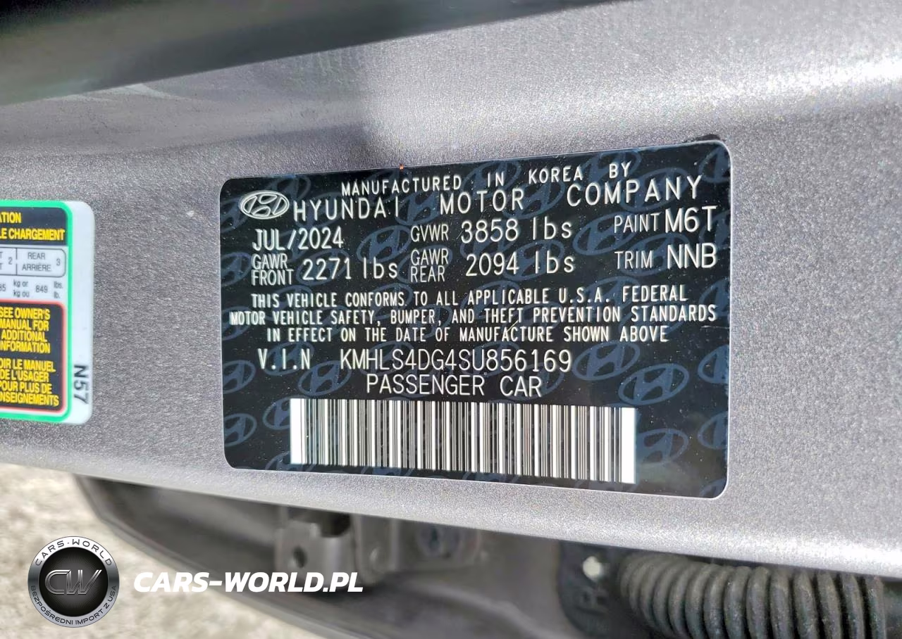 2025 Hyundai Elantra Sel VIN:KMHLS4DG4SU856169 - 12