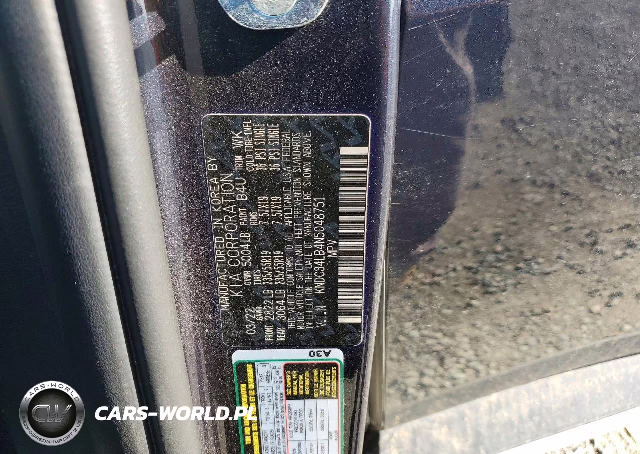 2022 Kia Ev6 Light VIN:KNDC34LB4N5048751 - 12