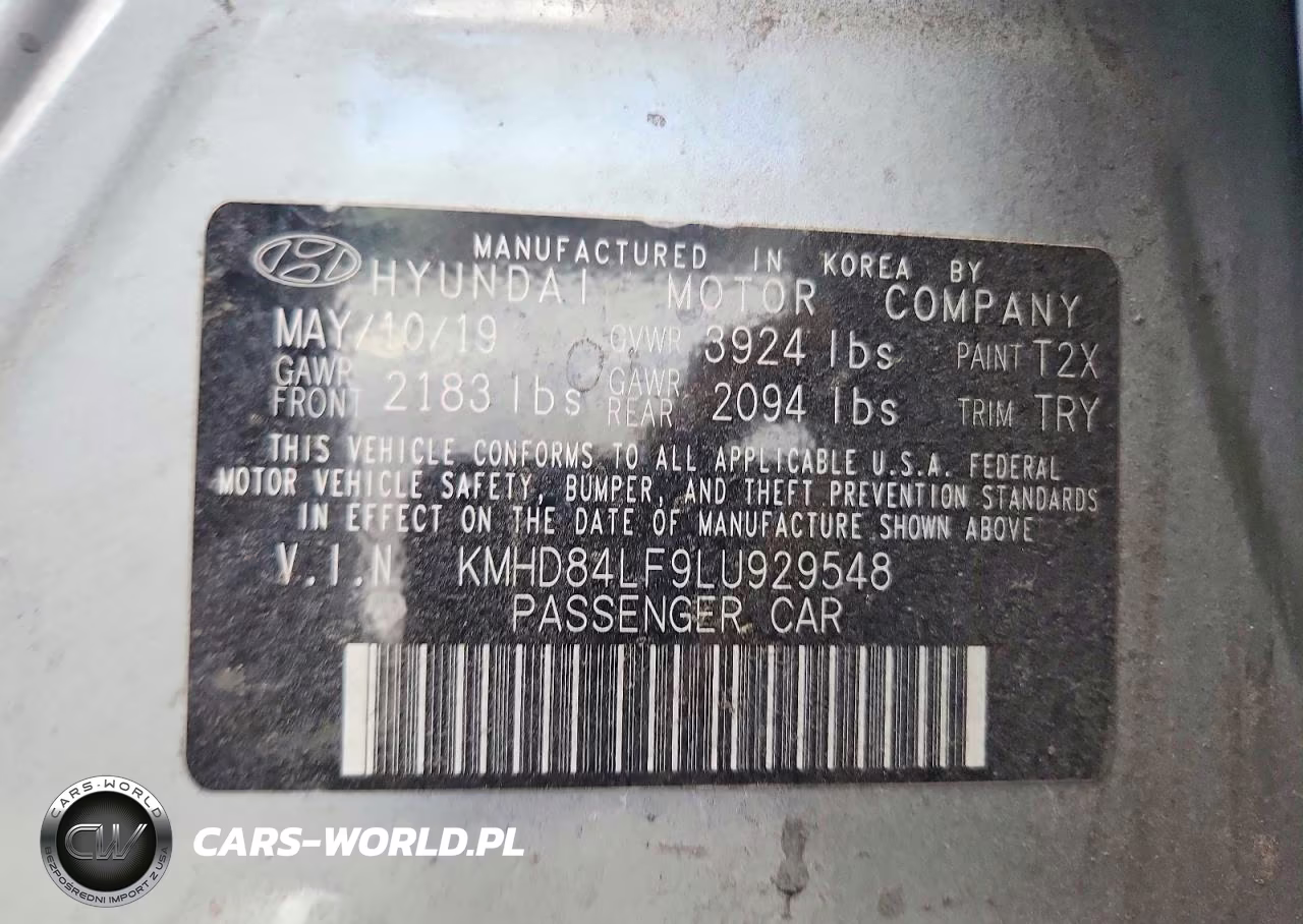 2020 Hyundai Elantra Limited VIN:KMHD84LF9LU929548 - 13