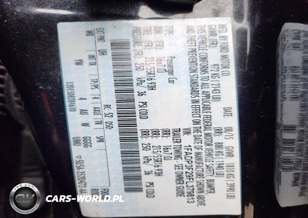 2015 Ford Focus Se VIN:1FADP3F29FL379813 - 12