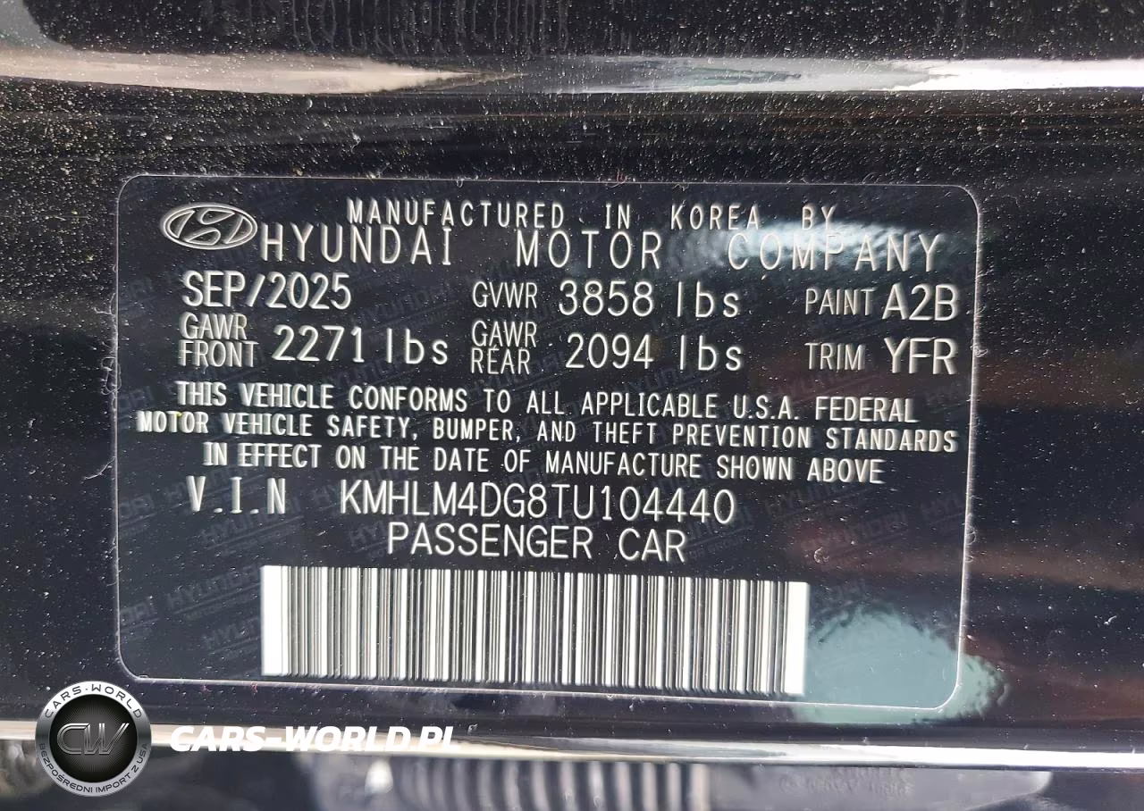 2026 Hyundai Elantra Sel Sport VIN:KMHLM4DG8TU104440 - 12