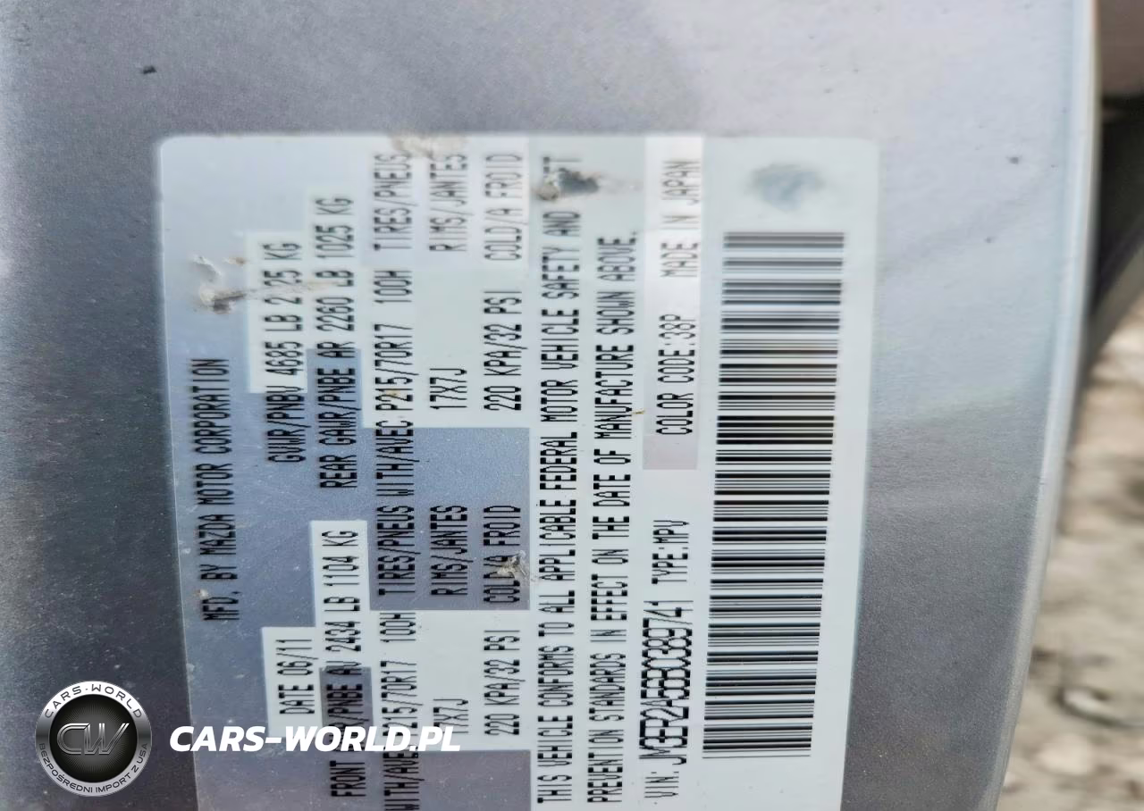 2011 Mazda Cx-7 VIN:JM3ER2A56B0389741 - 14