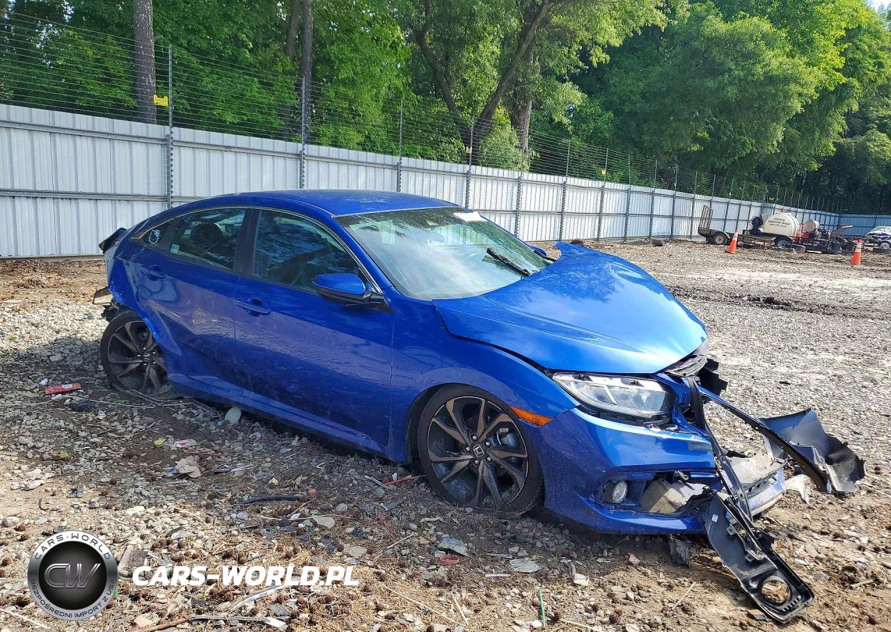 2019 Honda Civic Sport VIN:19XFC2F80KE028515 - 4