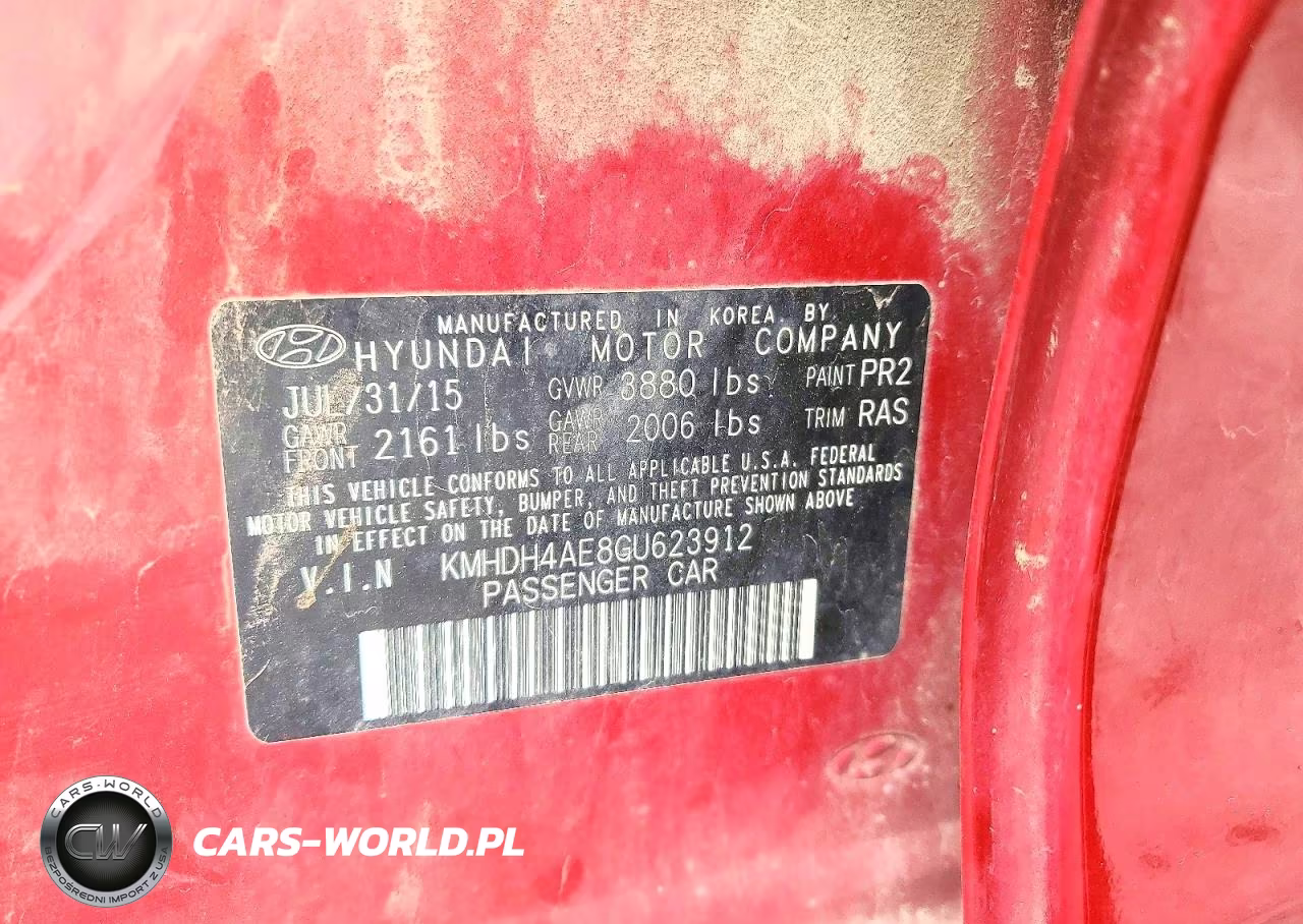 2016 Hyundai Elantra Se VIN:KMHDH4AE8GU623912 - 12