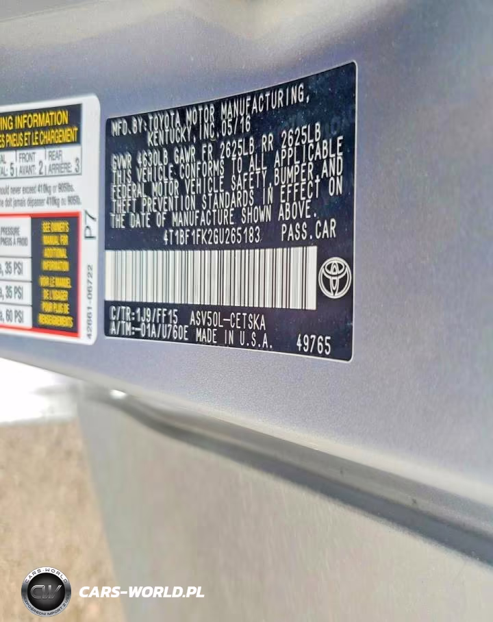 2016 Toyota Camry Se VIN:4T1BF1FK2GU265183 - 12