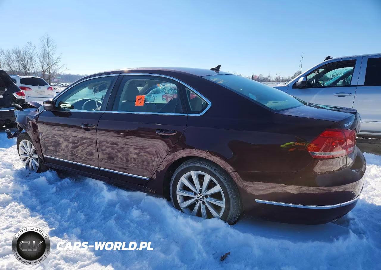 2013 Volkswagen Passat Sel VIN:1VWCH7A30DC015722 - 2