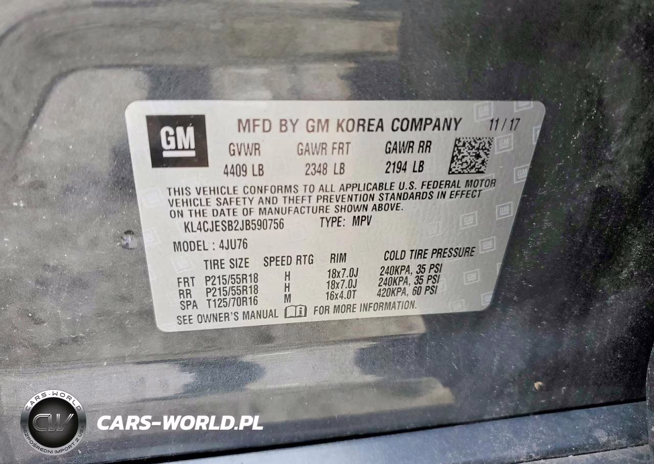 2018 Buick Encore Preferred VIN:KL4CJESB2JB590756 - 13
