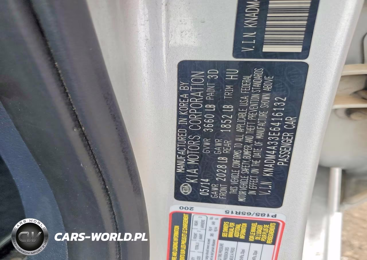 2014 Kia Rio Lx VIN:KNADM4A33E6416132 - 12
