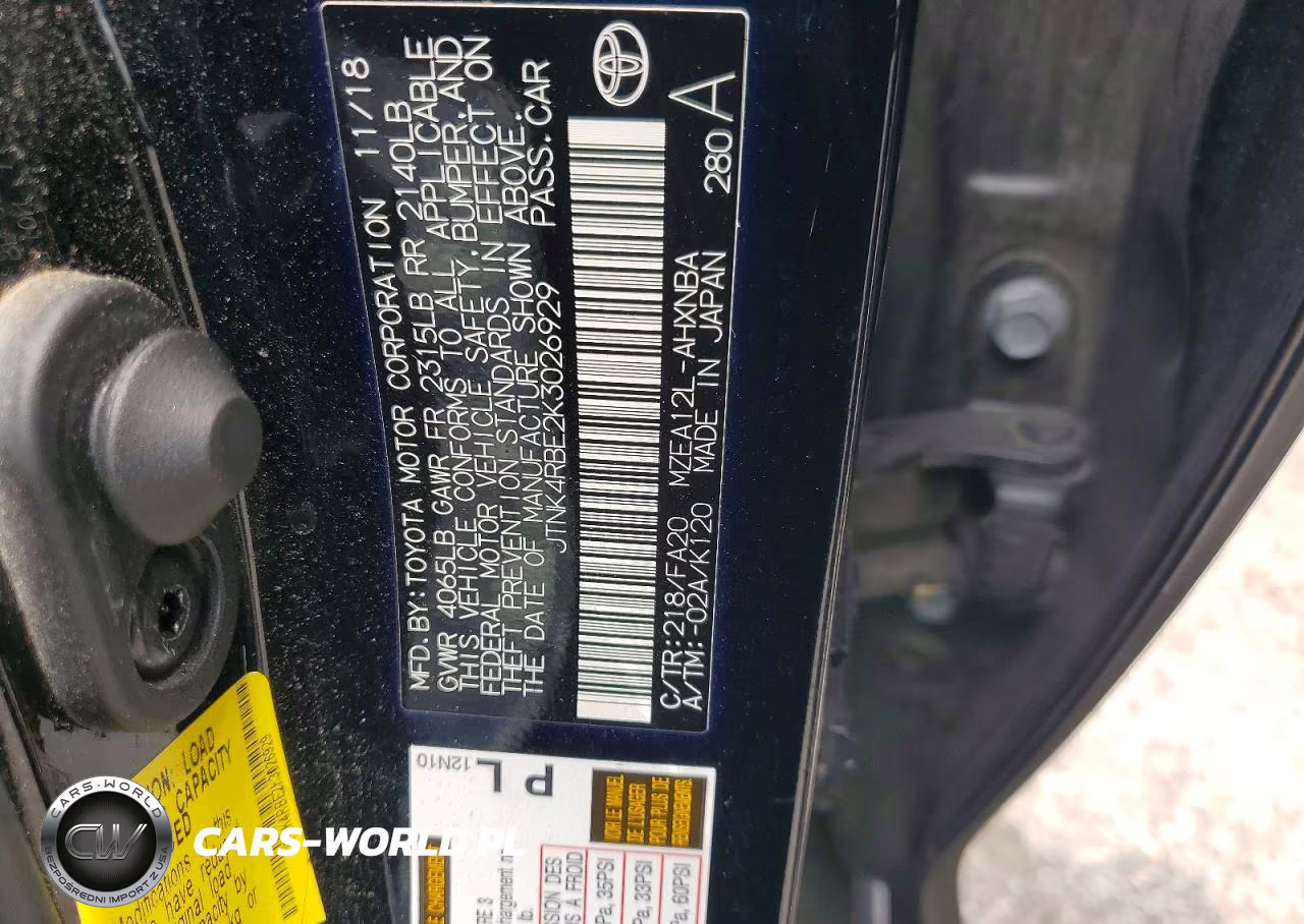 2019 Toyota Corolla Hatchback Se VIN:JTNK4RBE2K3026929 - 12