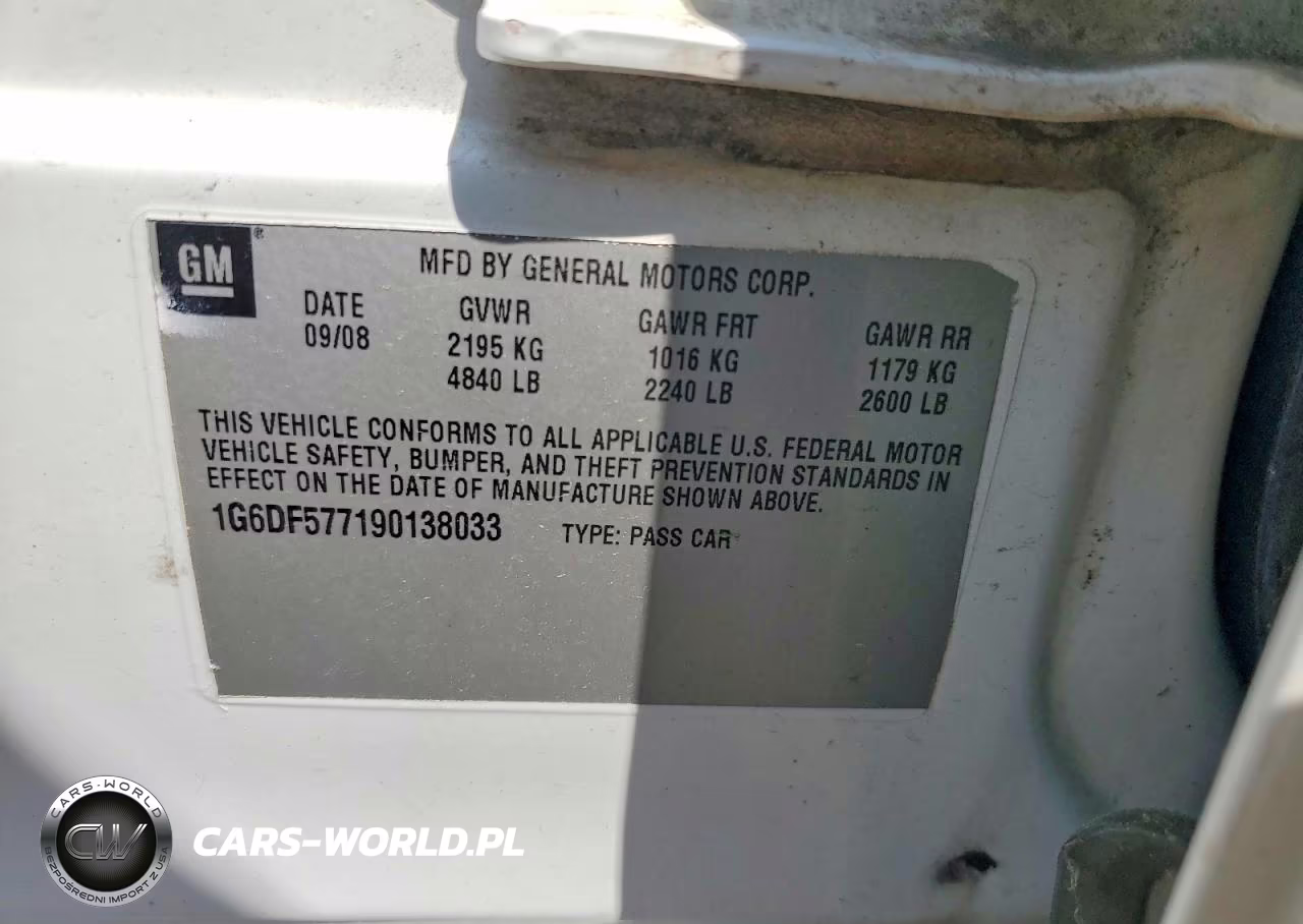 2009 Cadillac Cts VIN:1G6DF577190138033 - 12