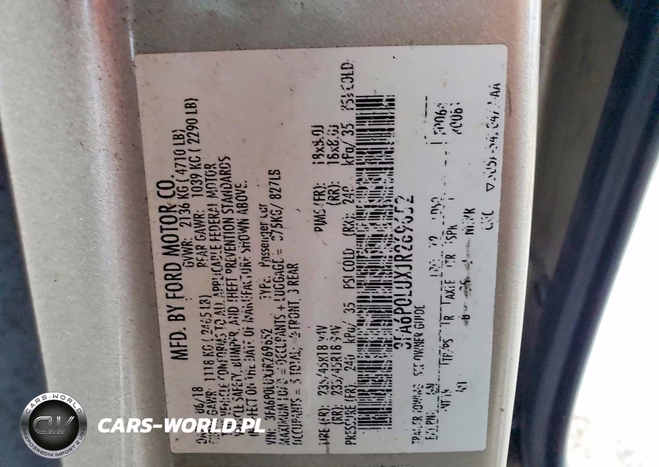 2018 Ford Fusion Se Hybrid VIN:3FA6P0LUXJR269652 - 12