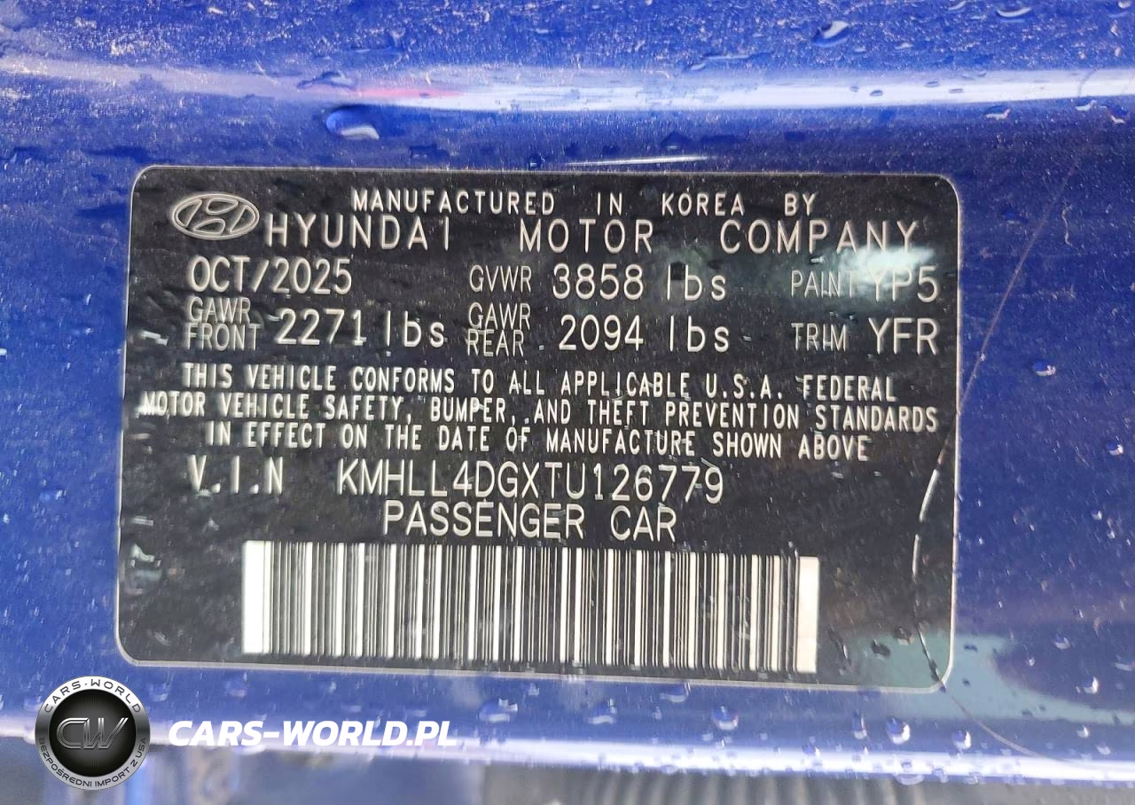 2026 Hyundai Elantra Se VIN:KMHLL4DGXTU126779 - 13