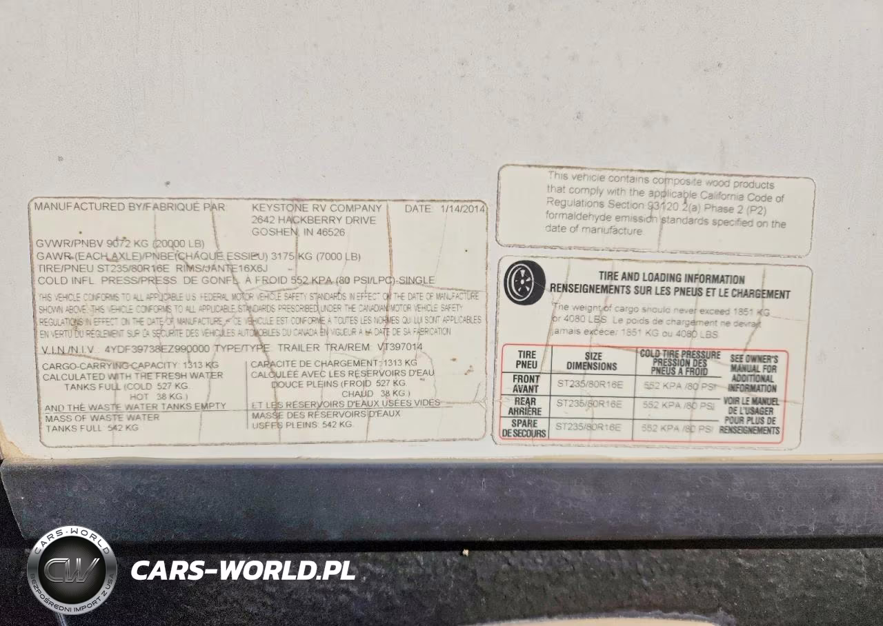 2014 Keystone Voltage Camper VIN:4YDF39738EZ990000 - 10