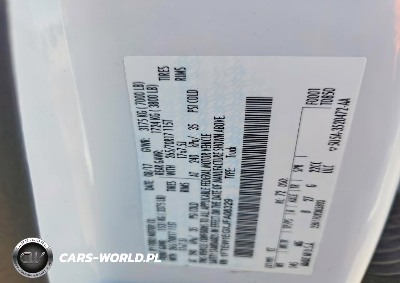 2018 Ford F150 Supercrew VIN:1FTEW1EGXJFA08329 - 12
