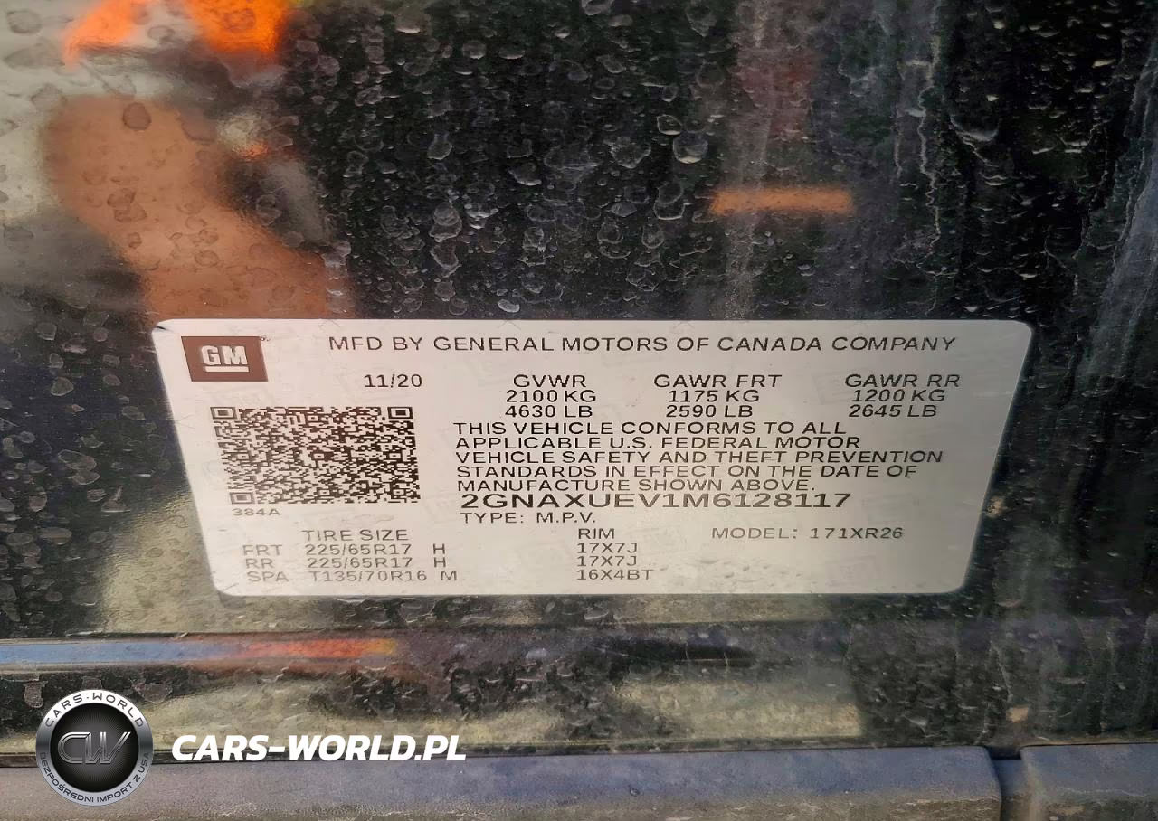2021 Chevrolet Equinox Lt VIN:2GNAXUEV1M6128117 - 13
