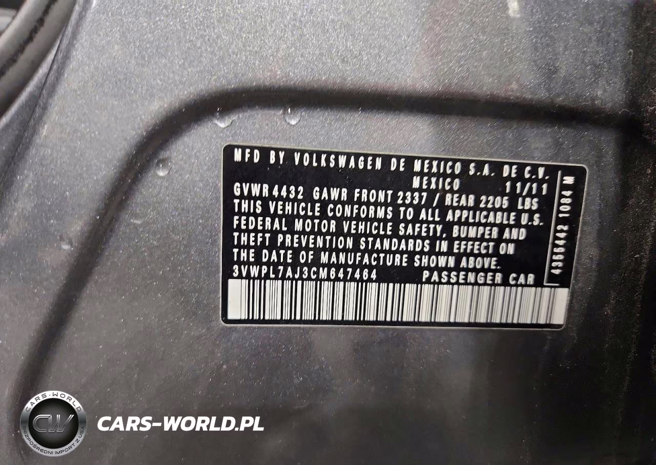 2012 Volkswagen Jetta Tdi VIN:3VWPL7AJ3CM647464 - 13