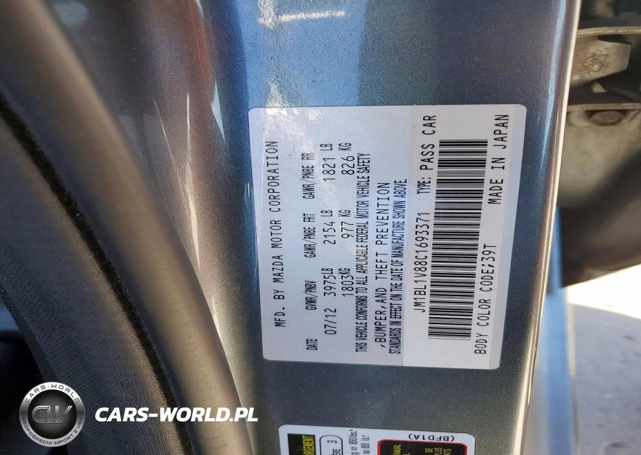 2012 Mazd Mazda3 I VIN:JM1BL1V88C1693371 - 12