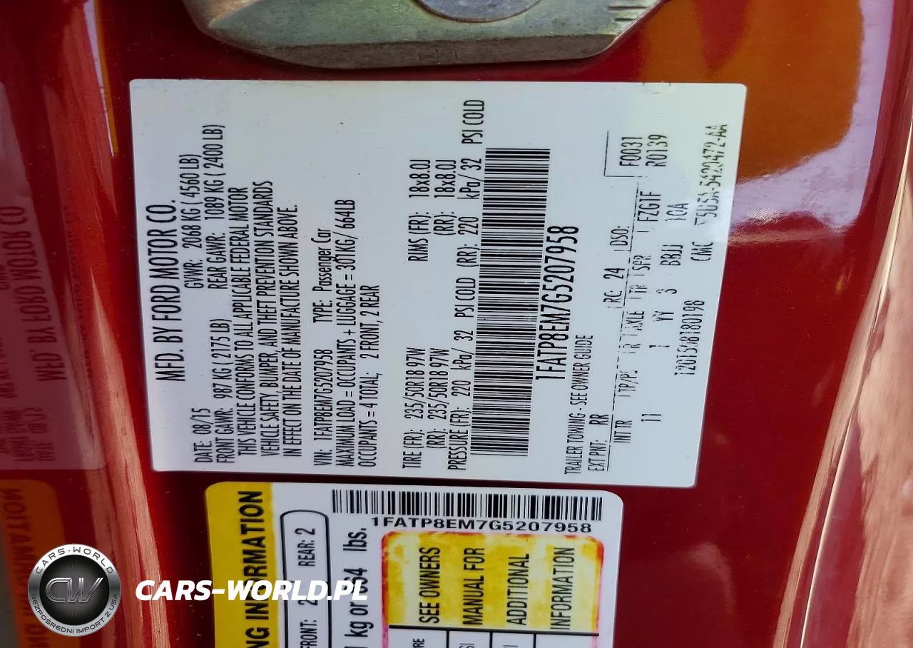 2016 Ford Mustang VIN:1FATP8EM7G5207958 - 12