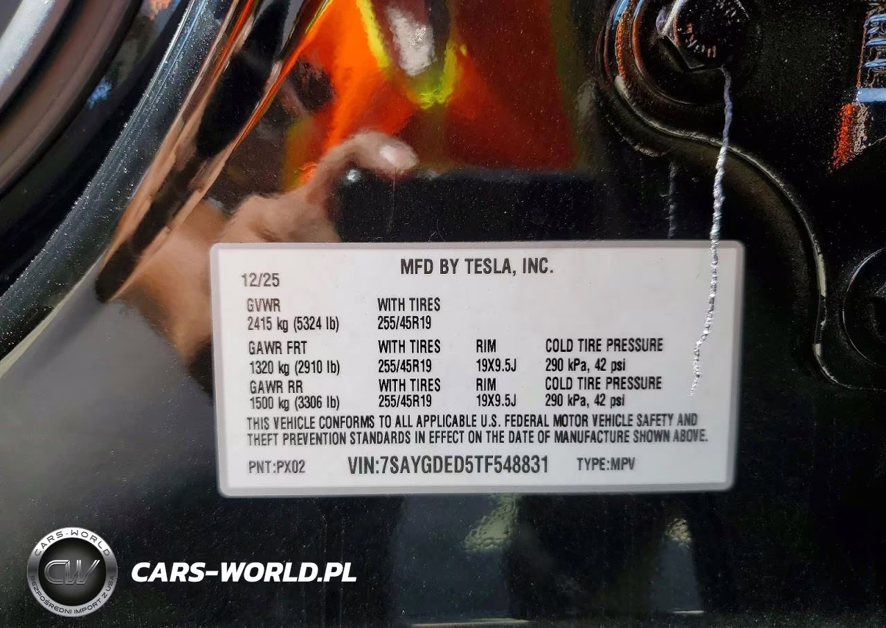 2026 Tesla Model Y VIN:7SAYGDED5TF548831 - 12