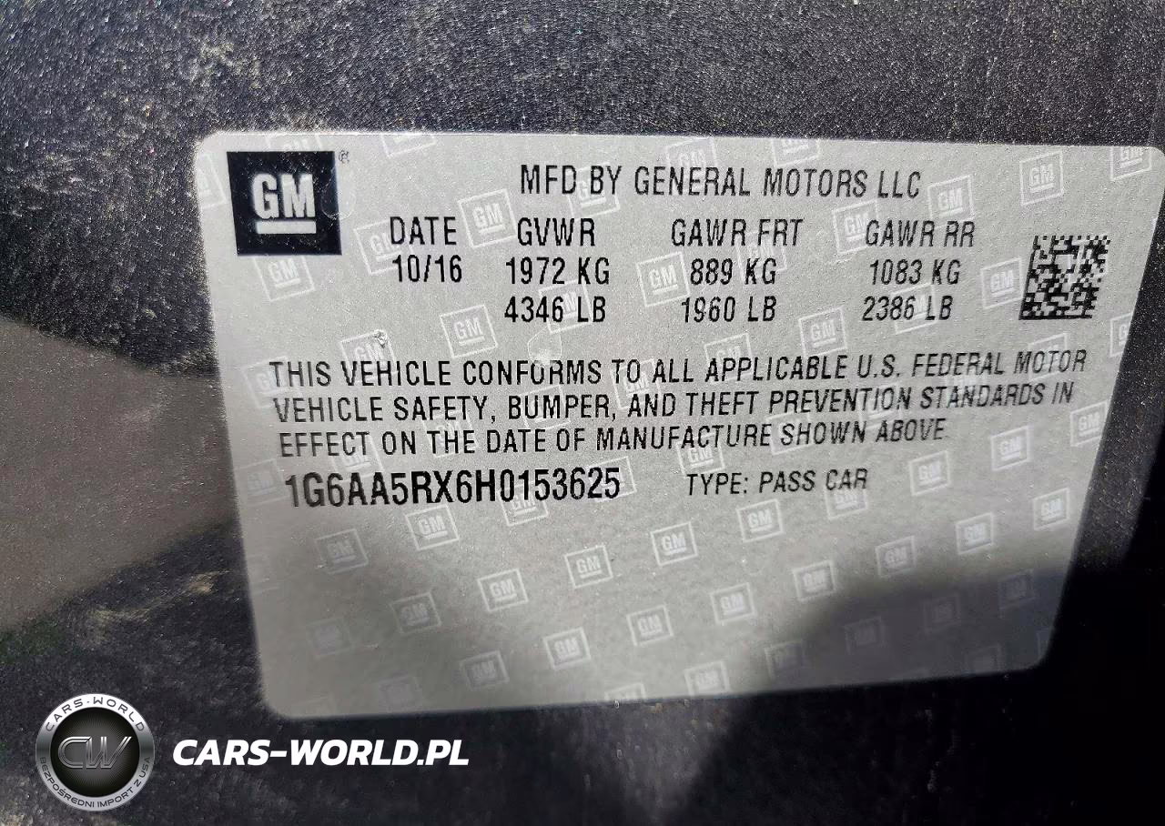 2017 Cadillac Ats VIN:1G6AA5RX6H0153625 - 12