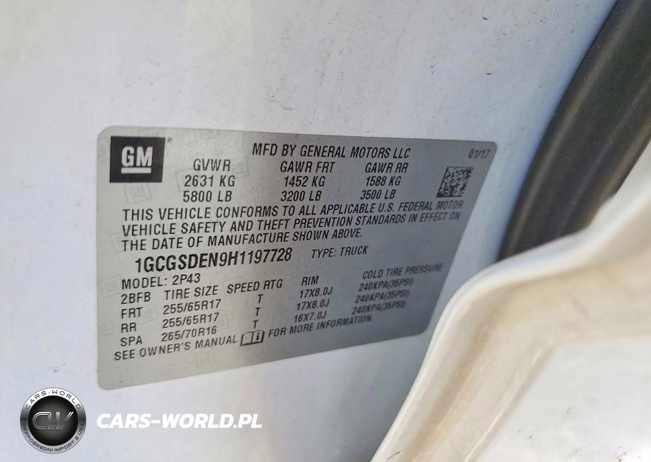 2017 Chevrolet Colorado Z71 VIN:1GCGSDEN9H1197728 - 12