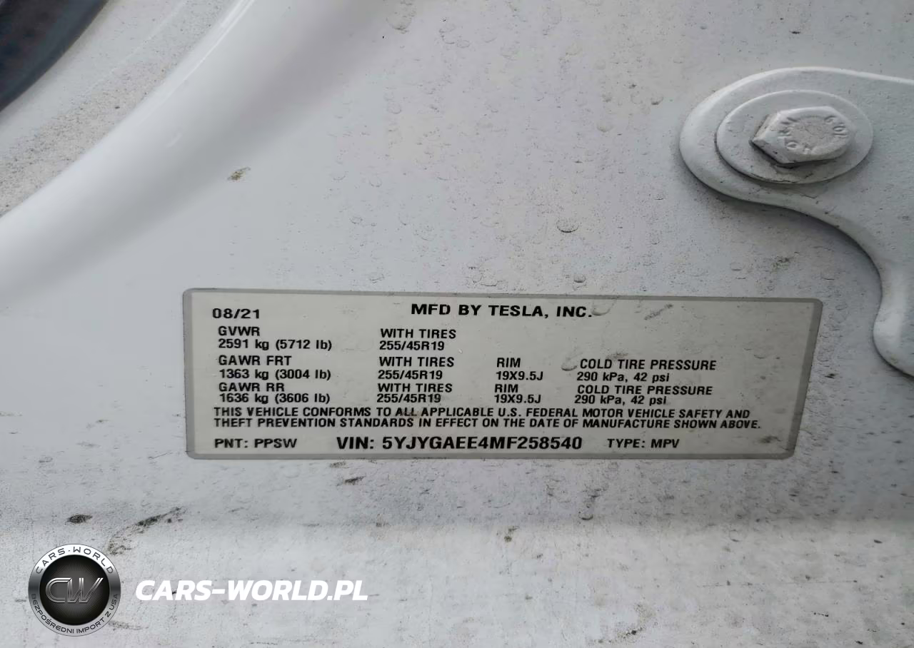 2021 Tesla Model Y VIN:5YJYGAEE4MF258540 - 12