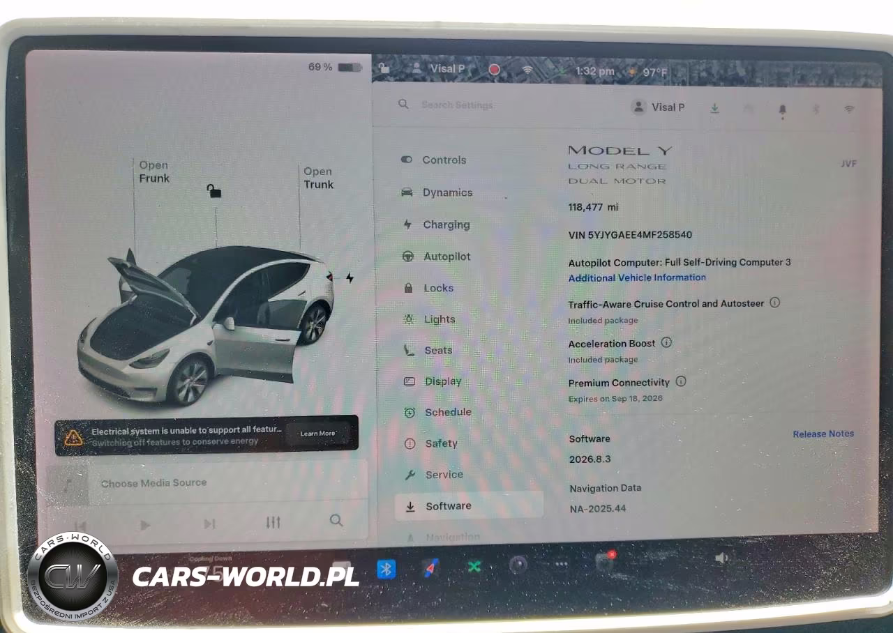 2021 Tesla Model Y VIN:5YJYGAEE4MF258540 - 9