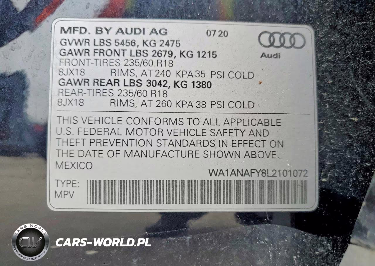 2020 Audi Q5 Premium VIN:WA1ANAFY8L2101072 - 13