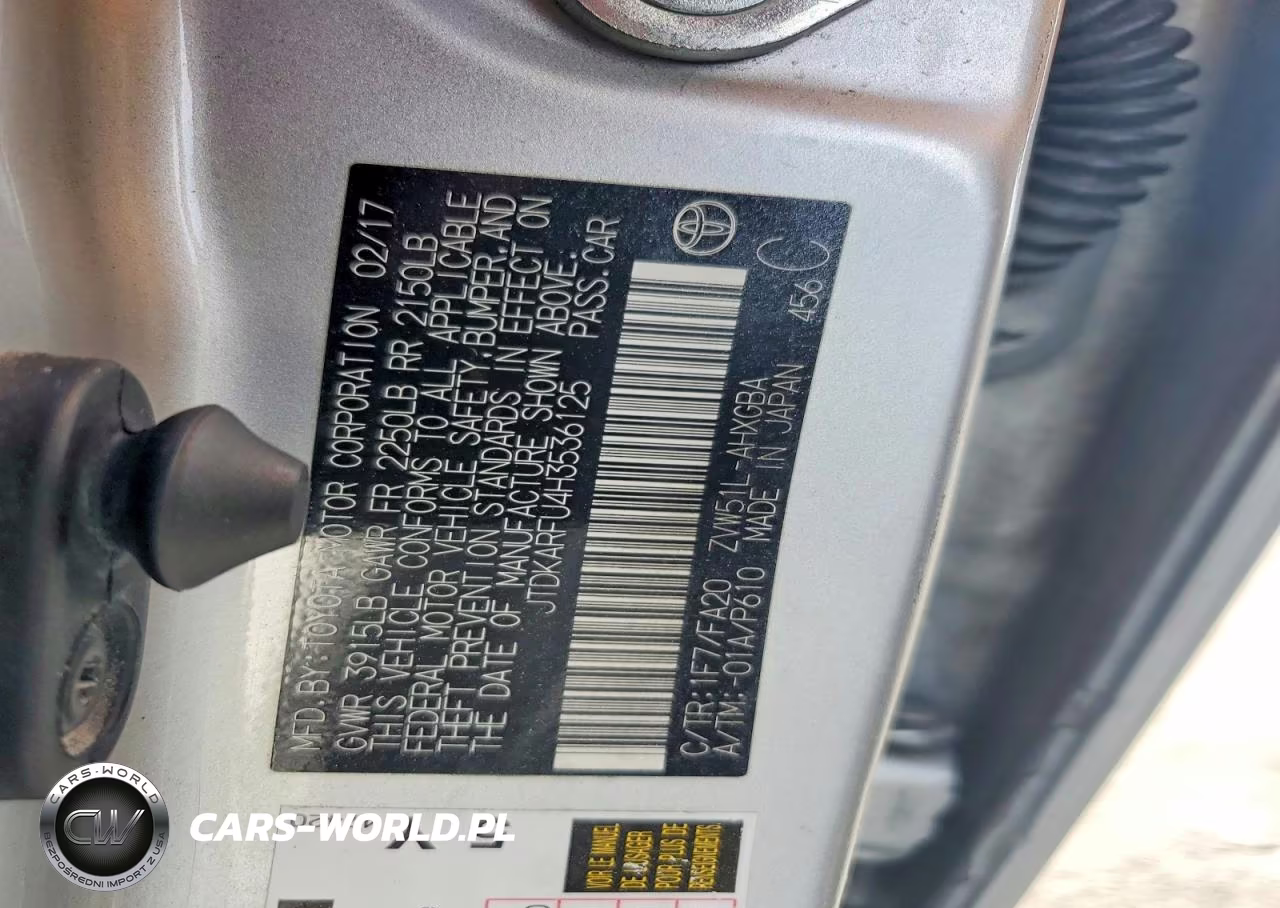 2017 Toyo Prius VIN:JTDKARFU4H3536125 - 12