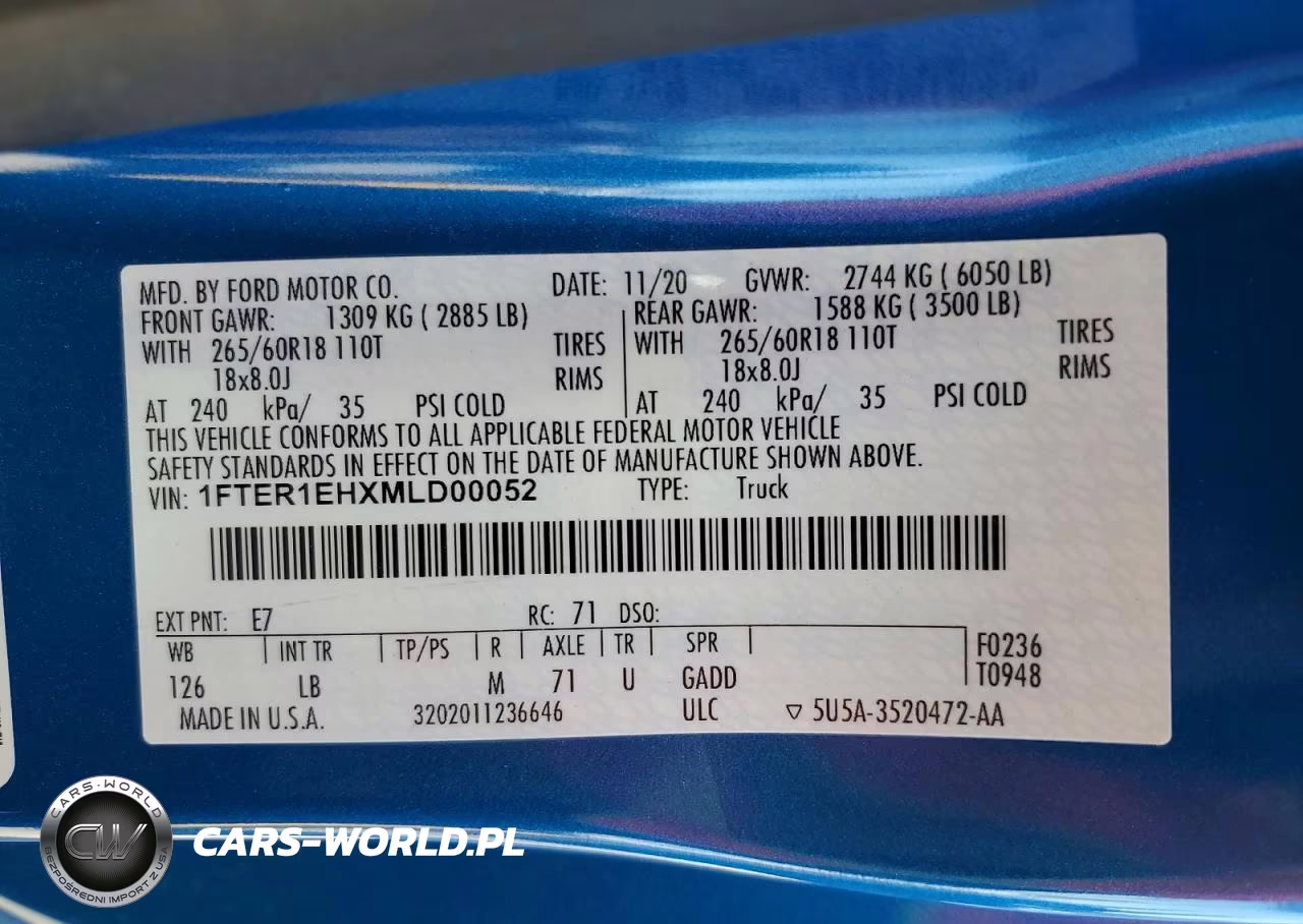 2021 Ford Ranger Xl VIN:1FTER1EHXMLD00052 - 12