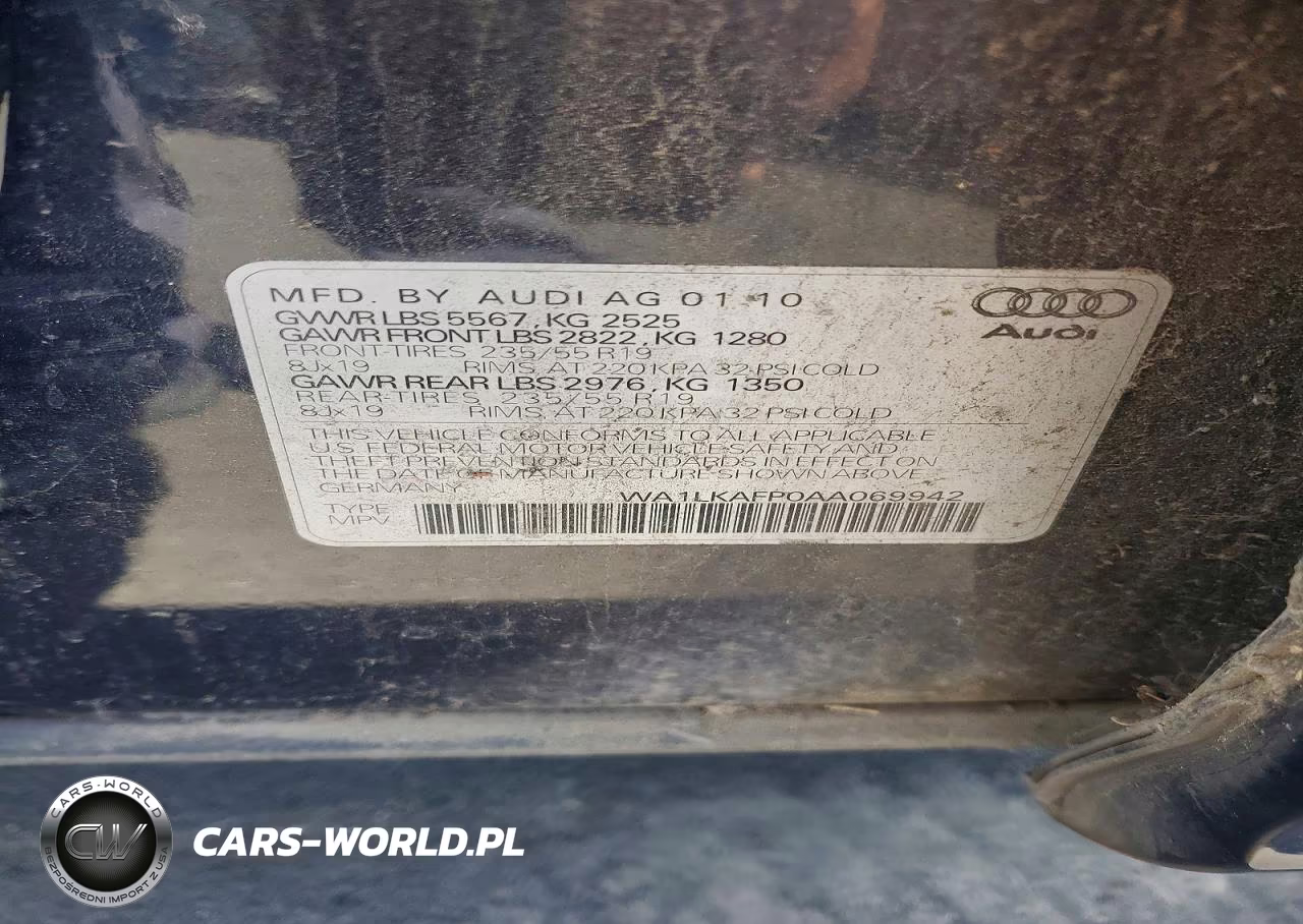 2010 Audi Q5 Premium Plus VIN:WA1LKAFP0AA069942 - 13