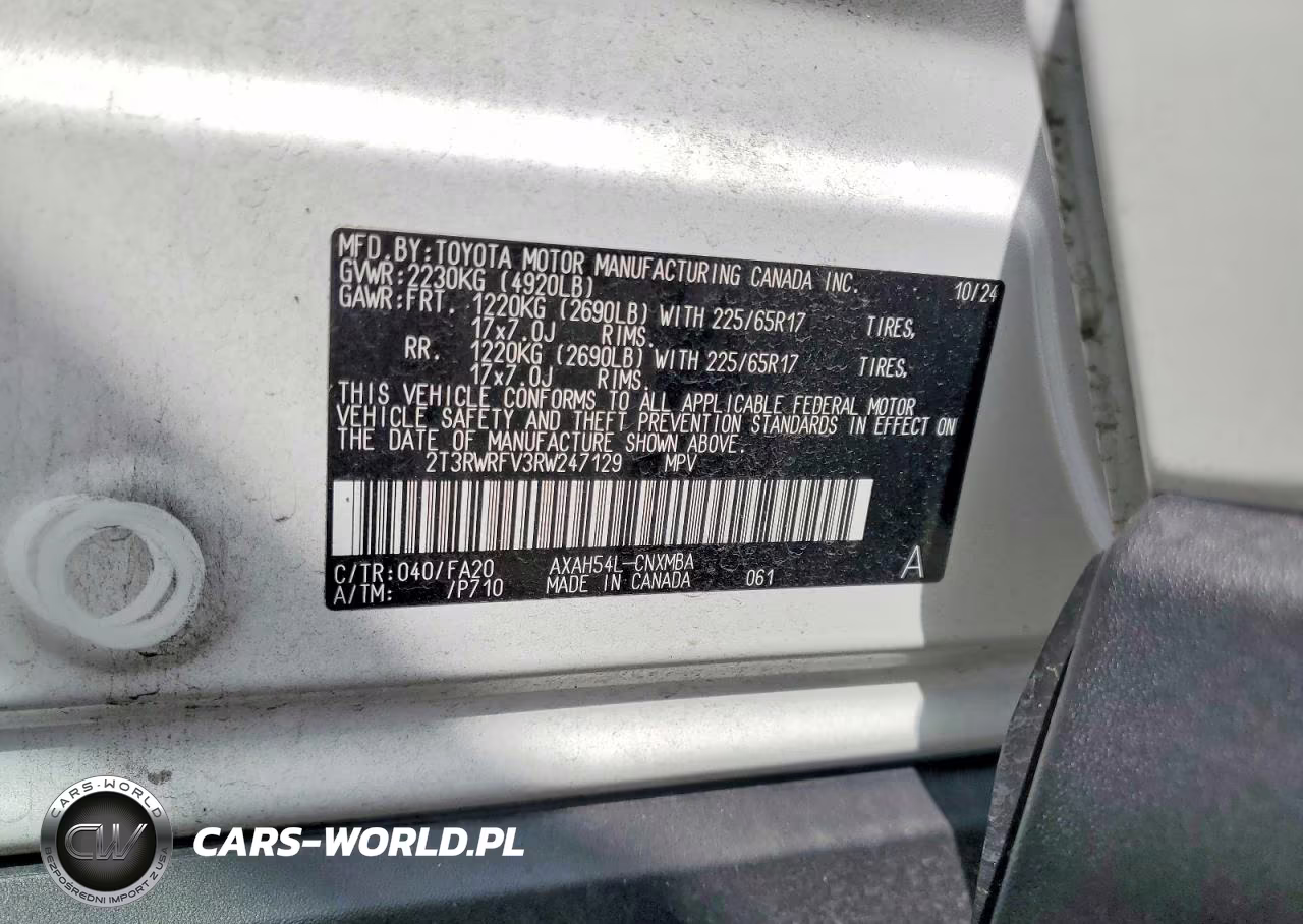 2024 Toyota Rav4 Hybrid Xle VIN:2T3RWRFV3RW247129 - 14