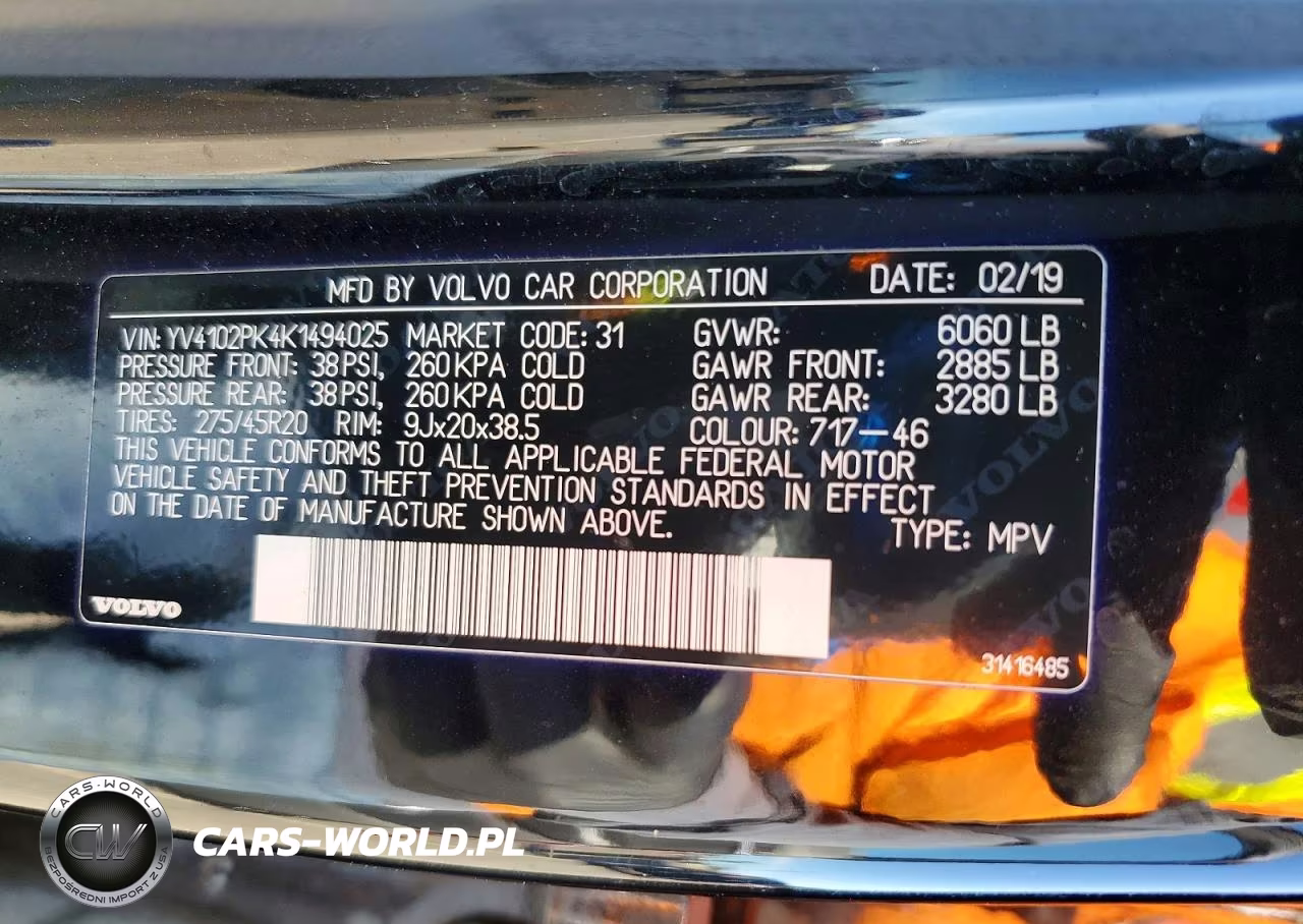 2019 Volvo Xc90 T5 Momentum VIN:YV4102PK4K1494025 - 13