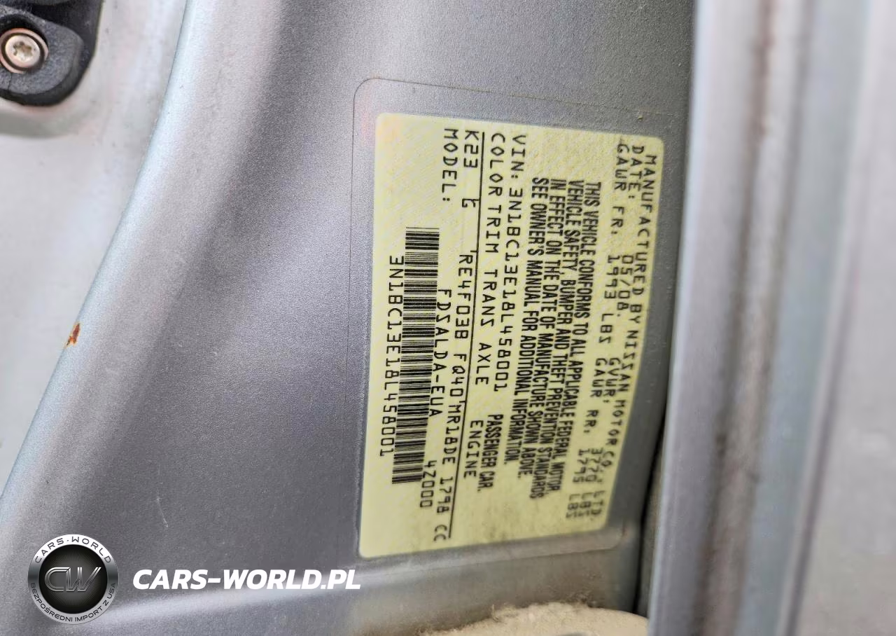 2008 Nissan Versa 1.8 S VIN:3N1BC13E18L458001 - 12