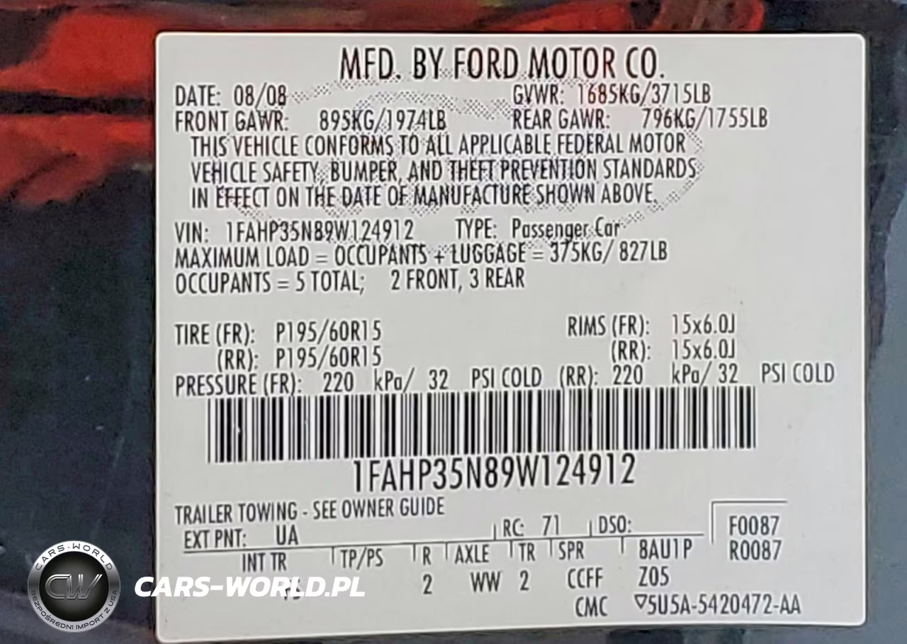 2009 Ford Focus Se VIN:1FAHP35N89W124912 - 12