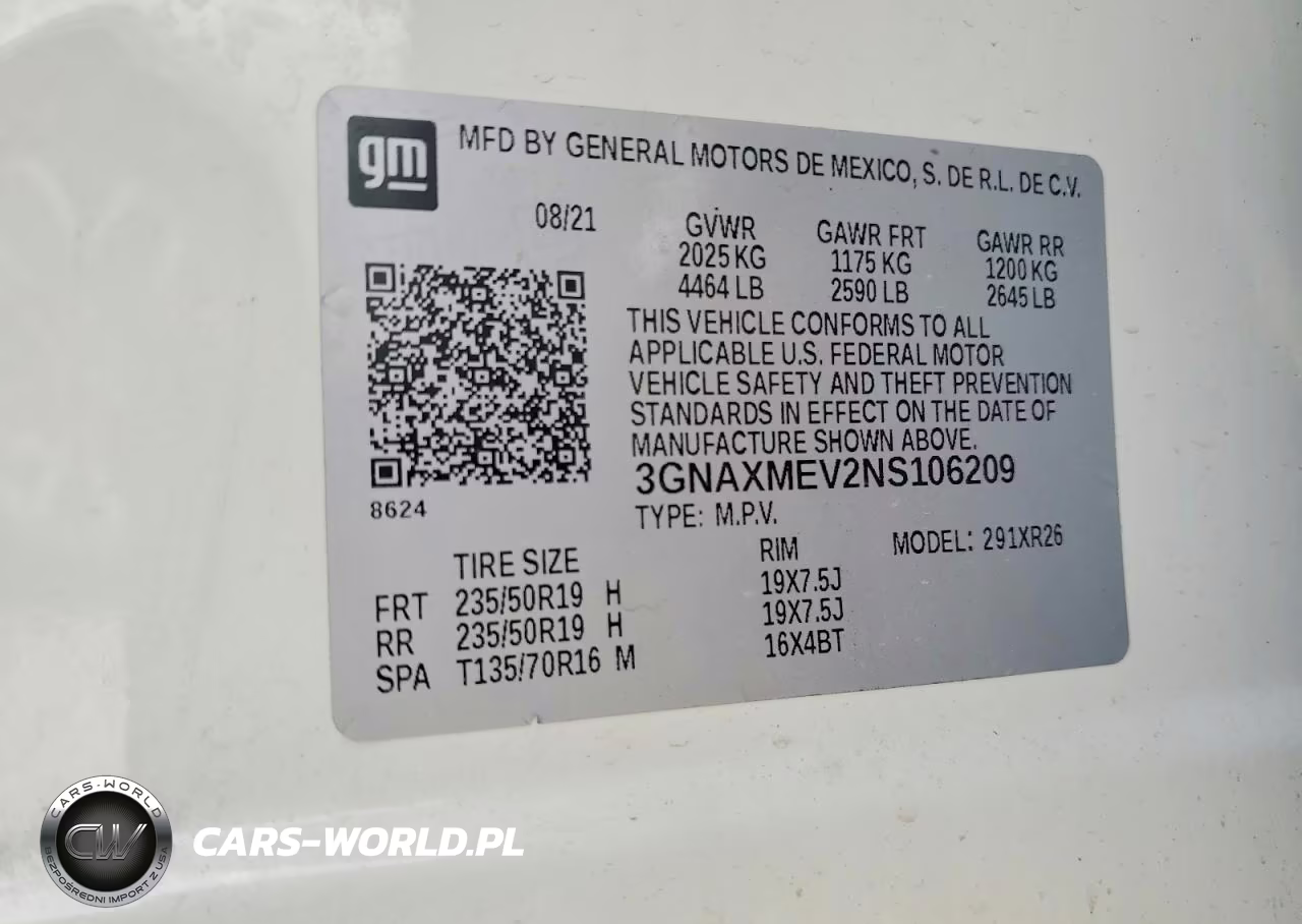 2022 Chevrolet Equinox Rs VIN:3GNAXMEV2NS106209 - 14