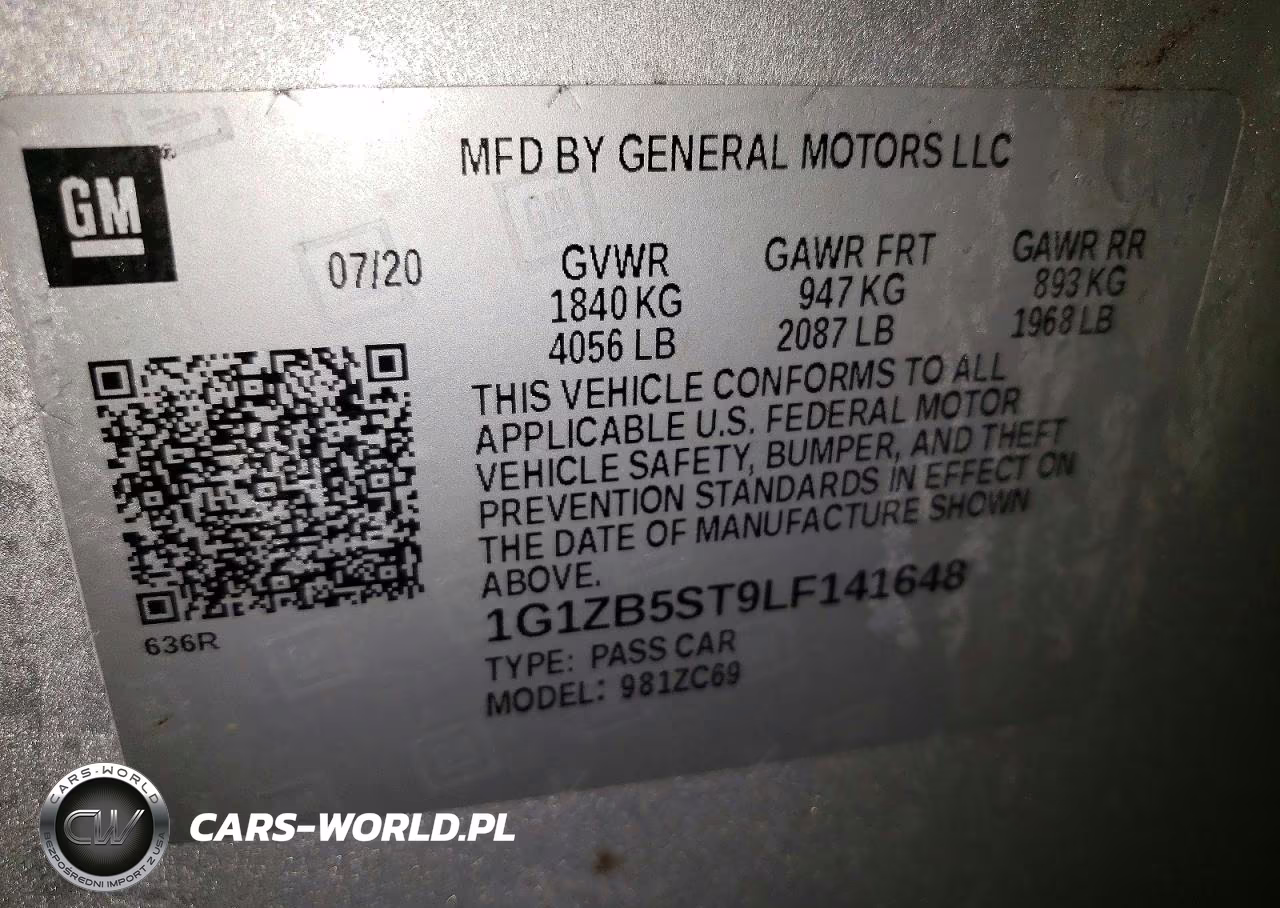 2020 Chevrolet Malibu Ls VIN:1G1ZB5ST9LF141648 - 12